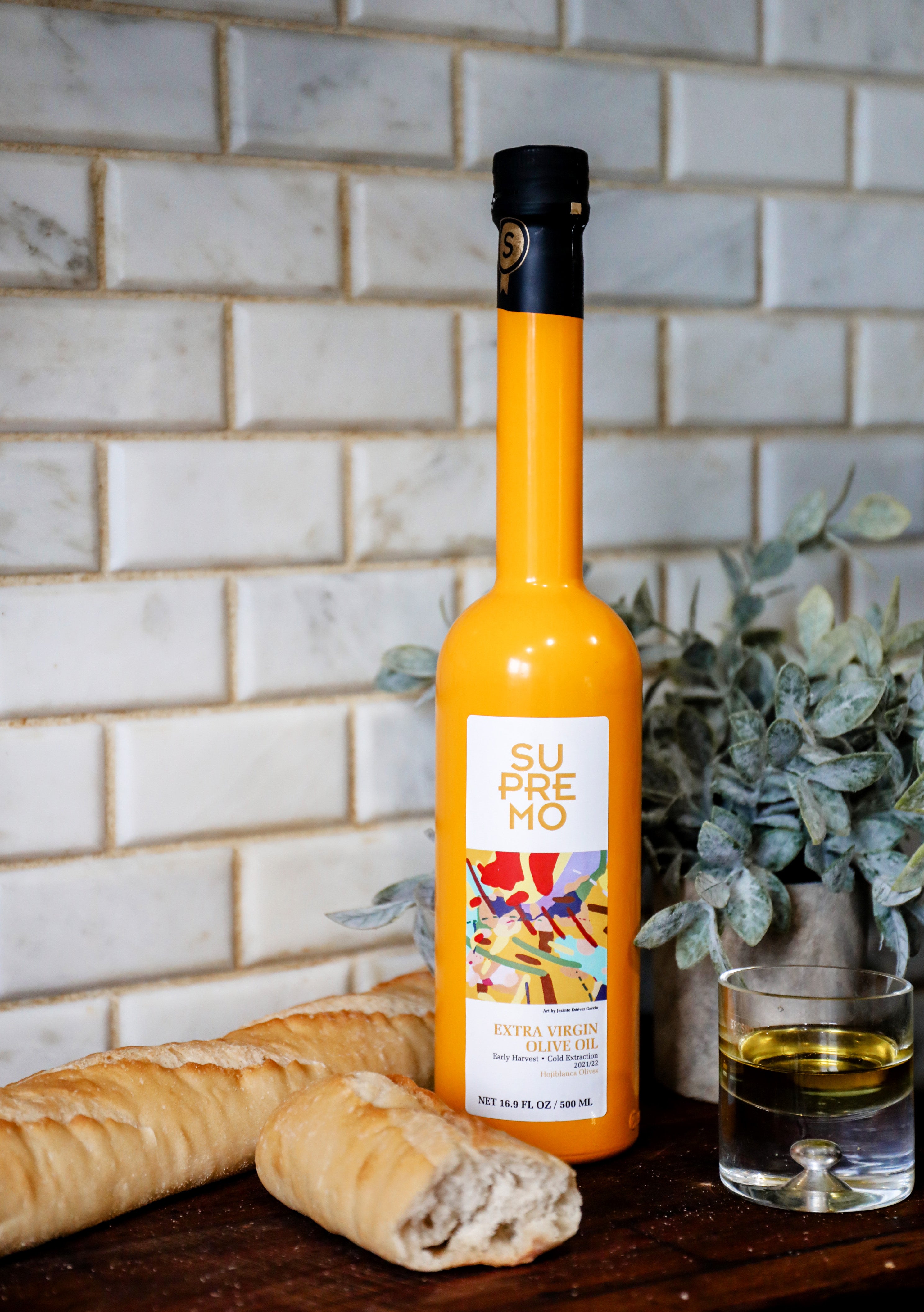 Ypač tyras alyvuogių aliejus SUPREMO HOJIBLANCA, pagamintas iš 100% Hojiblanca veislės alyvuogių