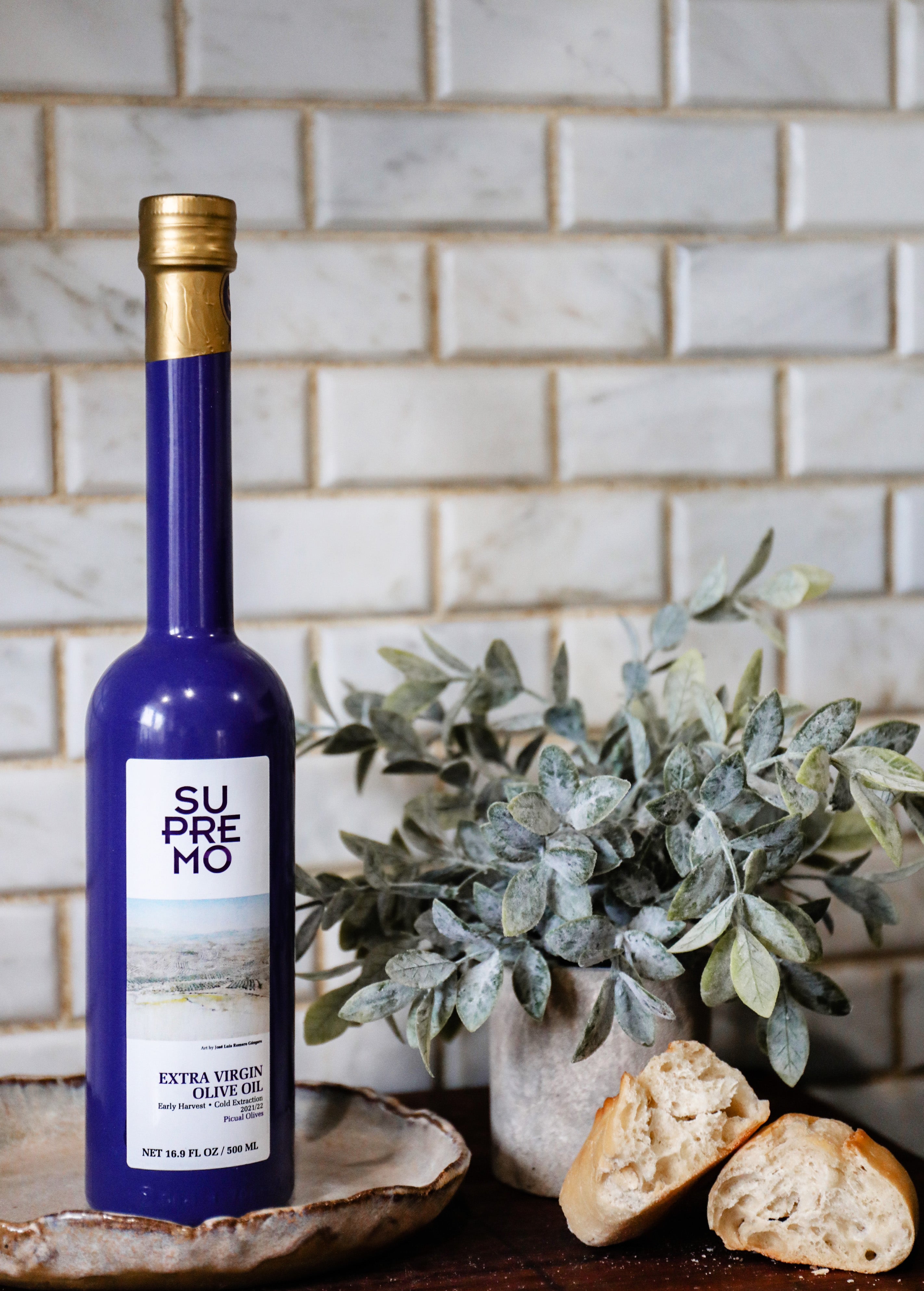 Ypač tyras alyvuogių aliejus SUPREMO PICUAL, pagamintas iš 100% Picual veislės alyvuogių