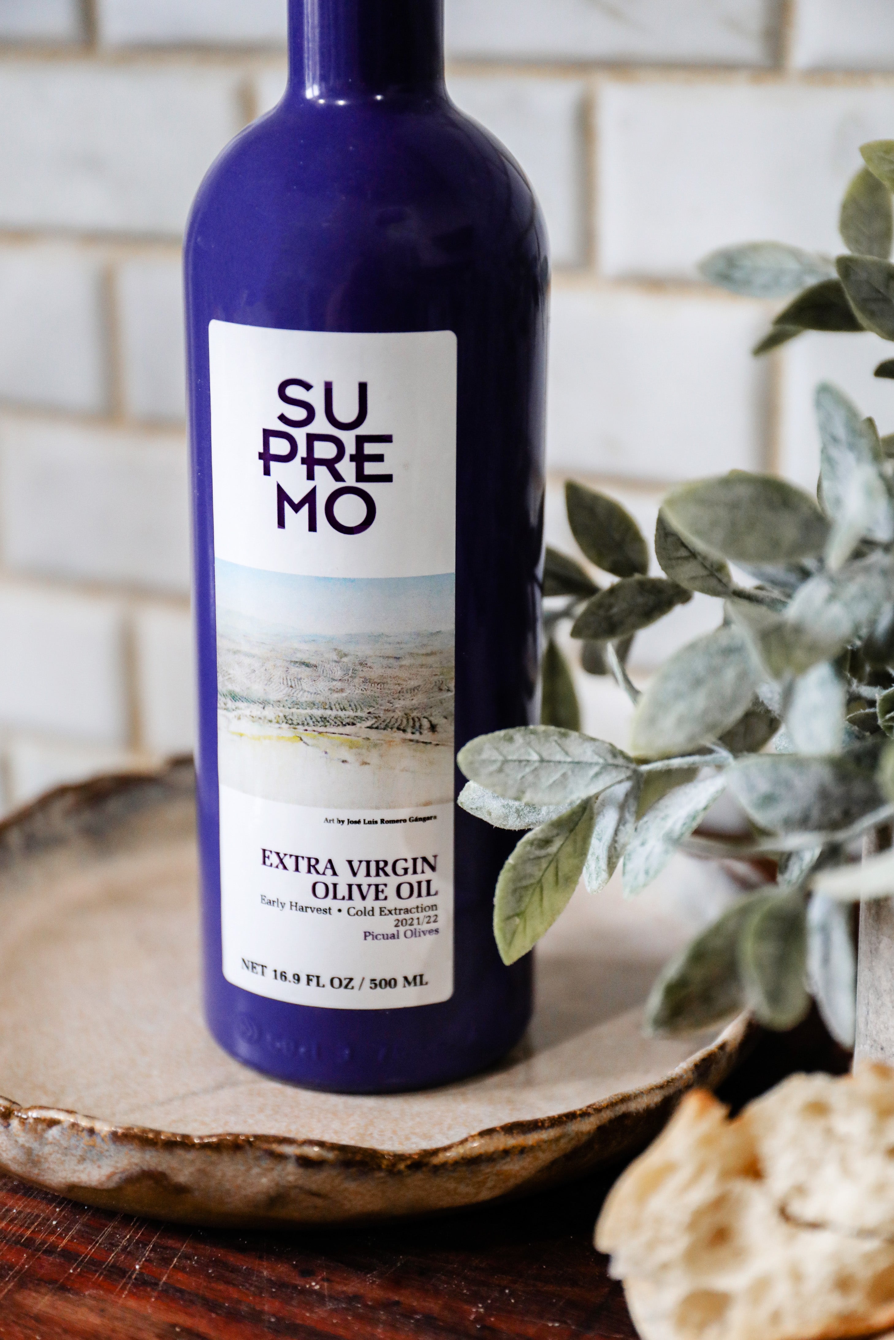 Ypač tyras alyvuogių aliejus SUPREMO PICUAL, pagamintas iš 100% Picual veislės alyvuogių