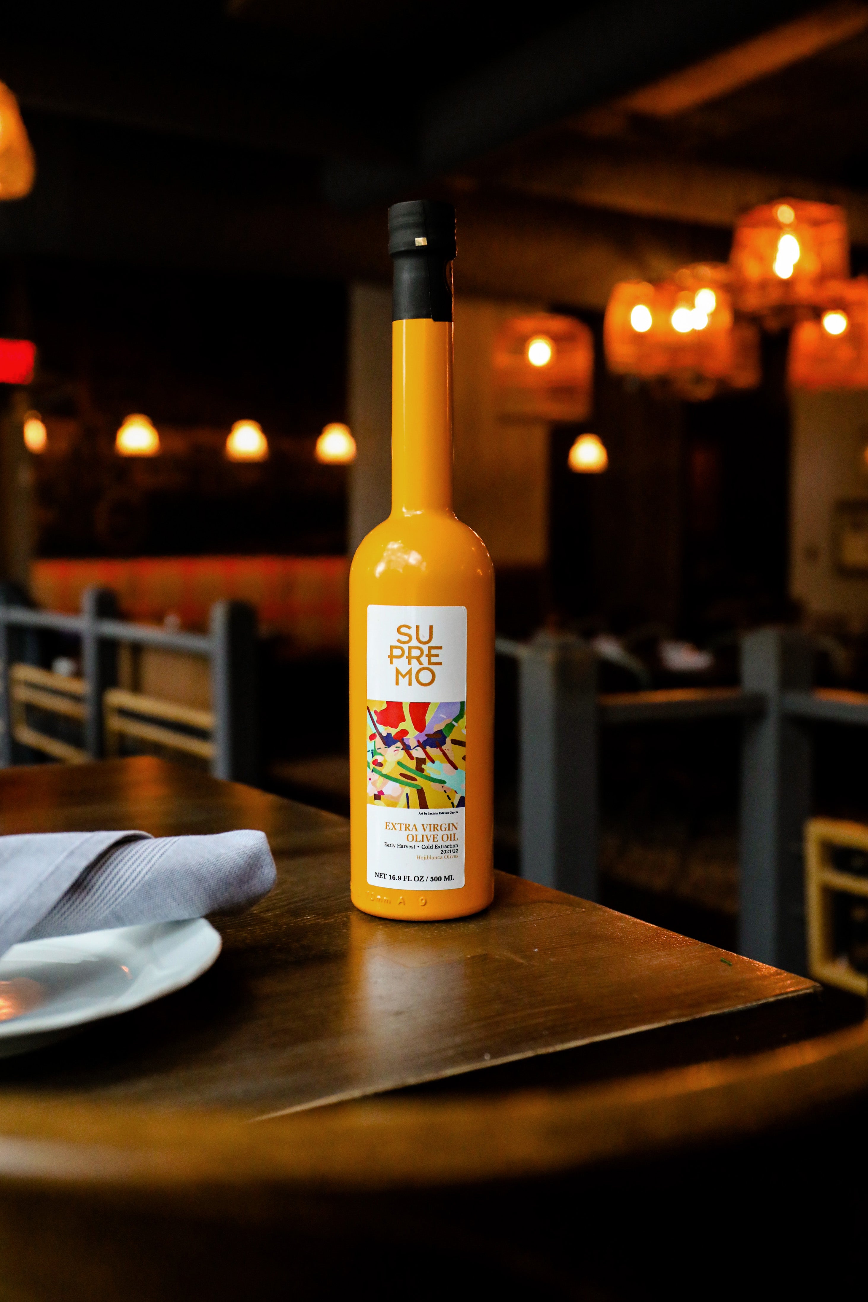 Ypač tyras alyvuogių aliejus SUPREMO HOJIBLANCA, pagamintas iš 100% Hojiblanca veislės alyvuogių