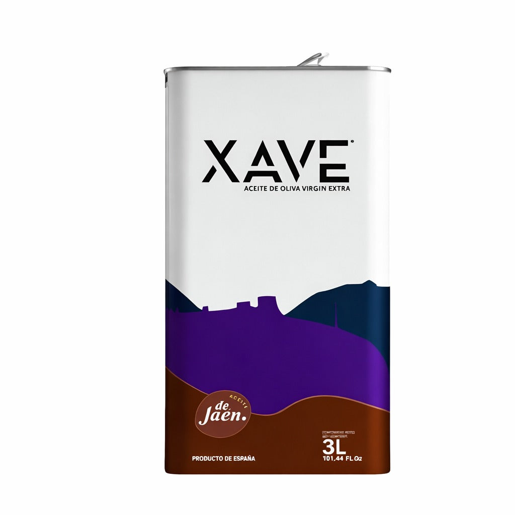 Ypač tyras alyvuogių aliejus XAVE, pagamintas iš 100 % Picual veislės alyvuogių.
